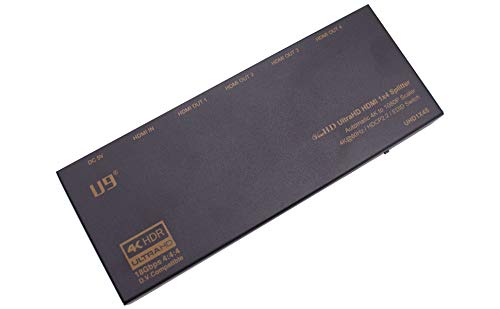 U9 ViewHD 1 in 4 Out HDMI 2.0 18Gbps 1x4 Splitter with Automatic 4K to 1080P Downscaler / 4K@60Hz / HDR and Dloby Vision/HDCP 2.2 to HDCP 1.4 Converter/Model: UHD1X4S - color: 1x4 | 4K to1080P Auto Scaler, size: v2.0 | 4K@60Hz