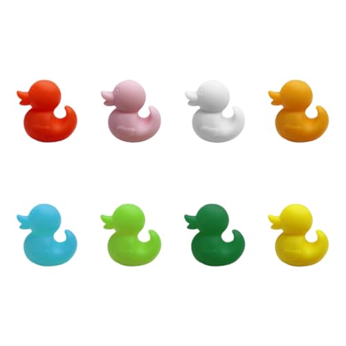 Homoyoyo Duck Self-Adhesive Cable Clips 8 Pcs Cartoon Cable Holders for Desk Wall and Car Cute Cord Management for Charger Cables and Wire Organization Compact Manager