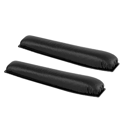Geekria Protein Leather Headband Pad Compatible with Jabra, Plantronics, Sennheiser, VXI BlueParrott, Headphones Replacement Band Repair Part (Black)