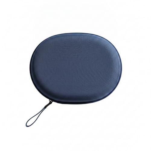 Hard Shell Headphone Case for Over-Ear Models, Protective EVA Travel Storage Bag with Mesh Pocket for Cables - size: 8.66 x 7.68 x 2.17 in