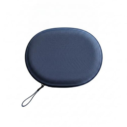 Hard Shell Headphone Case for Over-Ear Models, Protective EVA Travel Storage Bag with Mesh Pocket for Cables - size: 8.66 x 7.68 x 2.17 in
