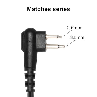 Earpiece for Motorola 2-PIN Walkie Talkie with PTT/Mic