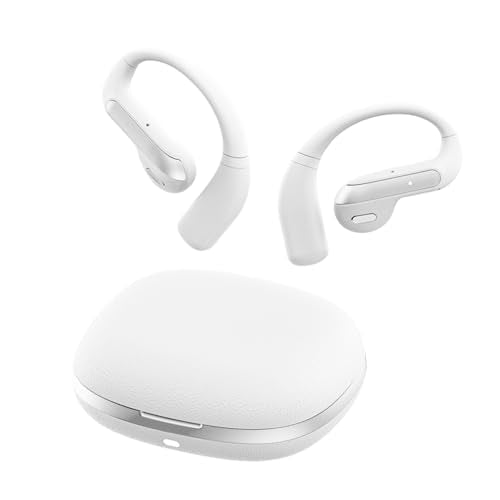 Bluetooth Headset V5.4, Wireless Earbuds Headset with ENC Mic,45MAH Ear Bluetooth Earpiece, Stereo Deep Bass, IPX5 Waterproof Hand-Free Earphone for Sport/Business/Trucker/Driver - color: White