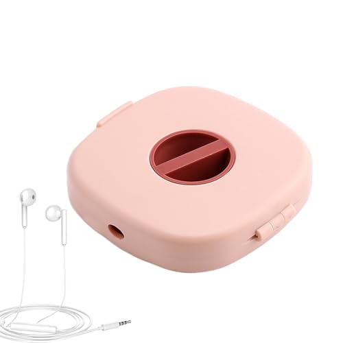 Charging Cable Winder Portable Retractable - color: Pink