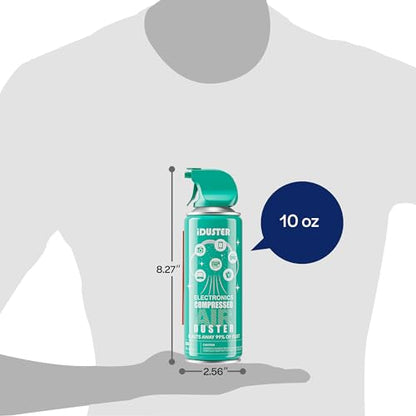 Compressed Air Duster Can for Electronics - 10oz Disposable Keyboard Cleaner Air Spray for Computer Cleaning