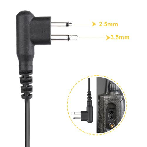 Walkie Talkie Earpiece Compatible with Motorola Radios