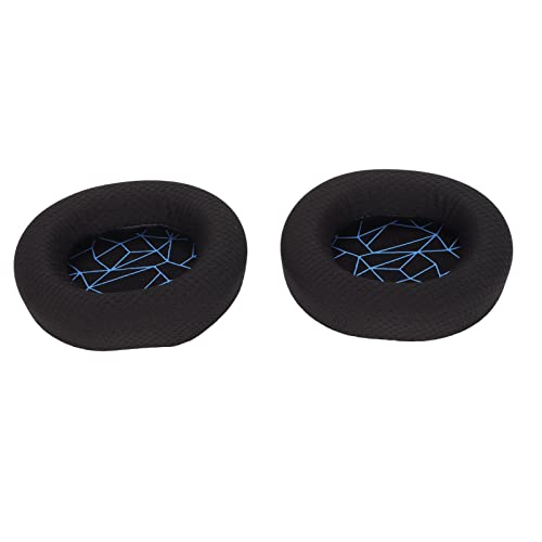 Replacement Ear Cushion Pads with Memory Foam Protein Leather for 3 5 7 Pro ATH M40X M50X MDR 7506 Cloud 2 Black V2 (Black earpads with Screen) - color: Black earpads with screen