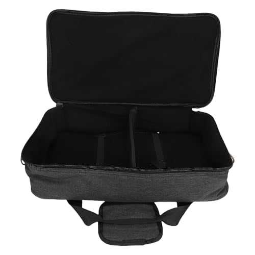Effects Pedal Carrying Bag, 10mm Padding Multi Pockets Guitar Effects Pedal Case with Adjustable Strap and Water Proof Fabric, for Line 6 (M) - size: M