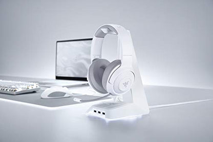 Razer Kraken X Ultralight Gaming Headset: 7.1 Surround Sound Capable - Lightweight Frame - Integrated Audio Controls - Bendable Cardioid Microphone - for PC, PS4, Nintendo Switch - Mercury White