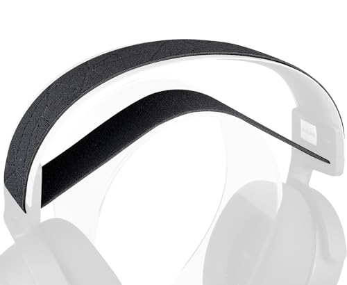 SOULWIT Headband Cover for SteelSeries Arctis 7/7+/7X/7X+/7P/7P+/9/9X/Pro/Prime Gaming Headsets, Replacement Headstrap Pad Repair Part - Black Line - color: Black Line
