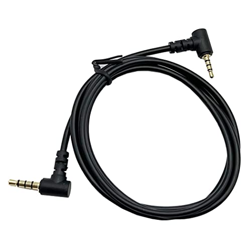 Seadream 2.5mm Male to 3.5mm Male TRRS Audio Cable Aux Cable Headphone Connect Cable,Double Angled,Gold Plated,3.3Feet 4Pole