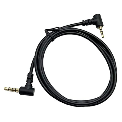 Seadream 2.5mm Male to 3.5mm Male TRRS Audio Cable Aux Cable Headphone Connect Cable,Double Angled,Gold Plated,3.3Feet 4Pole
