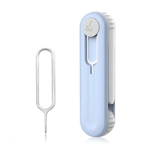 4-in-1 Cleaner Kit for Earbud and Phone,Cleaning Brush Pen Tool with Soft Brush,Cleaning Cotton Head and Card Pin,Multifunction Dust Removal Tool for Phone Speaker Charging Port - color: Blue