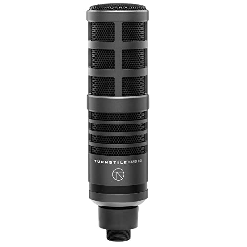 Platform Series TAP300 Cardioid Dynamic Broadcast Microphone with H&A Broadcast ARM W XLR Turnstile CB Studio Monitor HEADPHON