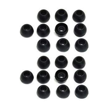 10 Pairs Small Silicone Replacement Earbud Tips (Black)