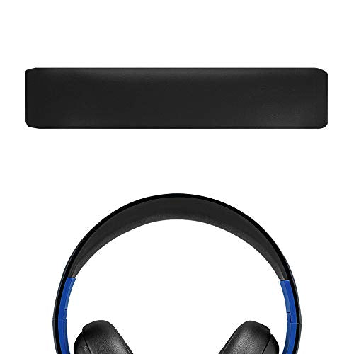 Geekria Protein Leather Headband Pad Compatible with Sony PlayStation Gold Wireless Stereo Headset PlayStation 4, PS3 (CECHYA-0083) Headphones, Replacement Band Repair Part (Black) - color: Black