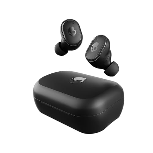 Skullcandy Grind Wireless In-Ear Earbuds - True Black | Noise Isolating Fit, Bluetooth, 40 Hours Battery, Microphone for iPhone Android, Customizable Sound, True Wireless - color: True Black, style: Grind