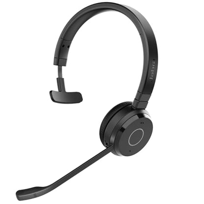 Jabra Evolve 65 TE (Third Edition) Wireless Teams Headset with Mic, Black - style: Single-Ear, Charging Cord