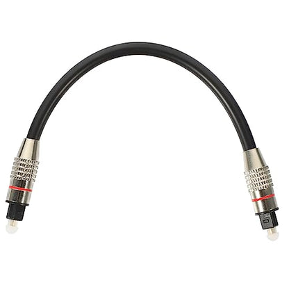 Optical Audio Cable 0.2m Square Connector with Gold-Plated Ends
