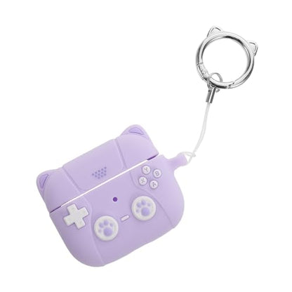 Earbud Case Covers: Silicone Earphone Protective Skin Accessories Earphone Charging Case Covers for Women Men Compatible with Airpods 3 Violet