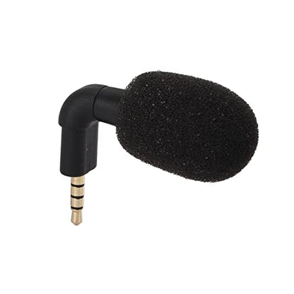 Mini Directional 3.5mm Jack Microphone - 360° Surround Audio, Portable Compact Size, High Sensitivity, Plug & Play for Smartphones & Tablets