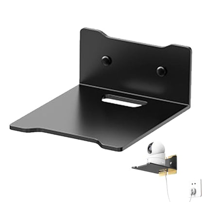 Router Wall Shelf Holder – Wall Mount Bracket, Display Shelf for | Electronics | Floating Shelf for TV Set-Top Box, Wireless Speaker, Audio Router, Projector in Home Office Living Room Setup - size: small
