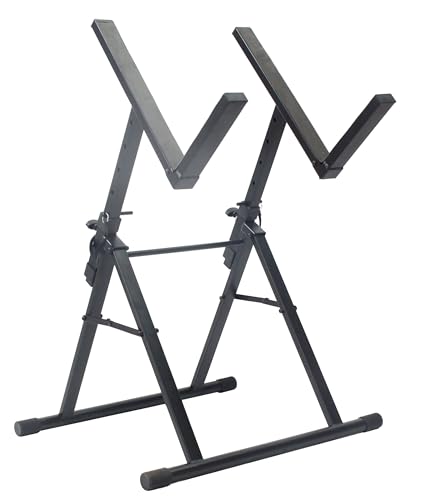 GRIFFIN Guitar Amplifier Stand (Stage-FramePRO Series) – Low Profile Audio Amp Tilt Back Adjustment – Combo PA Speaker Karaoke Monitor Holder – Speaker Cabinet Studio Equipment Platform Riser