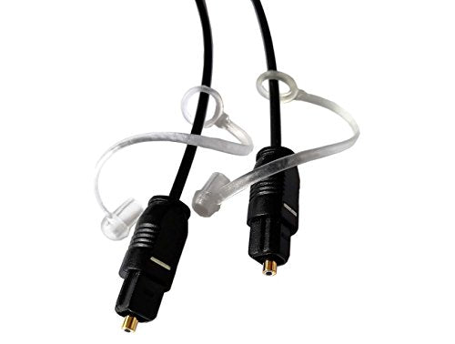 easyday 5ft 10ft 16ft 5/10/16 Feet Thin Optical Toslink Digital SPDIF Optic Audio Cable (1.5 Meter / 5ft, Black - Thin) - size: 1.5 Meter / 5ft