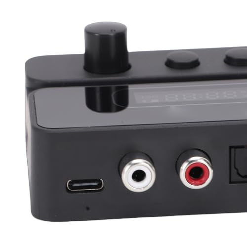 Jiawu Bluetooth Transmitter and Receiver, Low Latency Bluetooth 5.3 Audio Adapter, Wireless Audio Adapter with Multi Functional Interfaces for TV Stereo System Car Home Music Streaming