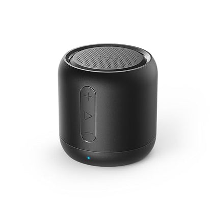 Soundcore Anker Mini, Super-Portable Bluetooth Speaker with FM Radio, 15H | 66 ft Bluetooth Range, Enhanced Bass, Noise-Cancelling Microphone for Leisure and Work Use