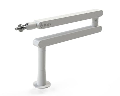 BEACN Mic Stand (Light) - Low Profile Adjustable Boom Arm, 360° Mount | Studio-Quality Microphone Arm w/ 360° Rotation, Cable Management, Easy Clamp, Universal fit. Streaming, Podcasting, Gaming. - color: Light