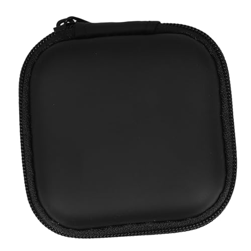 NUOBESTY Portable Mini Eva Headphone Storage Case with Soft Lining and Mesh Pocket Water Resistant Hard Carrying Pouch for Earphones USB Cables and Small Accessories Compact Travel