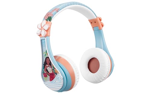 Disney Moana 2 Bluetooth Headphones for Kids Wireless Headphones for School | Volume Reduced and Built-in Microphone - color: Moana