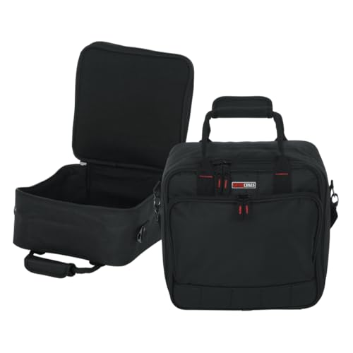 Gator Cases 12 x 12 x 5" Padded Mixer Carry Bag (G-MIXERBAG-1212) | Fits Compact Small Format Mixers, Dual Layer Padding, Organized Cable Storage, Adjustable Removable Shoulder Strap - size: 12"x 12"x 5.5", style: Small Format