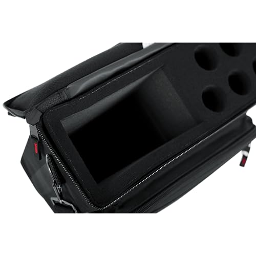 Gator Cases Padded Microphone Carry Bag, Holds (5) Wireless Microphone Systems, (GM-5W)