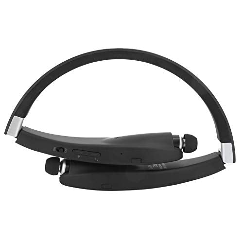 Dilwe SX?991 Stereo Bluetooth5.0 Headphones Neckbands with Retractable Earbuds,Foldable Bluetooth5.0 Headphones Speaker 2 in 1,Universal Sports Earphone,for Home Office,Video