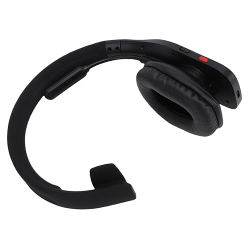 Goshyda Trucker Bluetooth Headset AI Noise Canceling Mic Mute Key Single Ear Wireless Headphones for Truck Driver Video Conference
