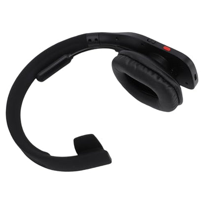 Goshyda Trucker Bluetooth Headset AI Noise Canceling Mic Mute Key Single Ear Wireless Headphones for Truck Driver Video Conference