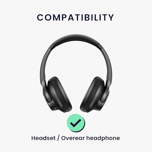 kwmobile Neoprene Headphone Case for Headset/Overear Headphone Cover – Over-Ear Headset Storage Pouch - Soft Travel Carry Bag Dark Rose - color: Dark Rose