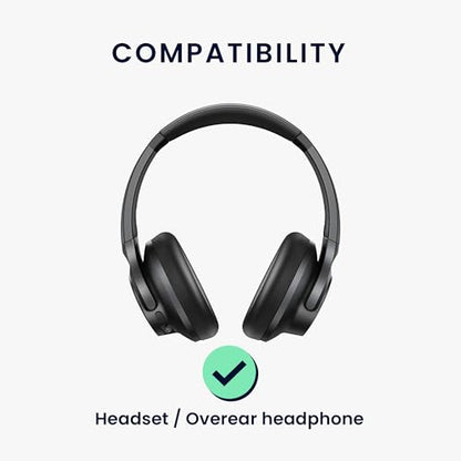 kwmobile Neoprene Headphone Case for Headset/Overear Headphone Cover – Over-Ear Headset Storage Pouch - Soft Travel Carry Bag Dark Rose - color: Dark Rose