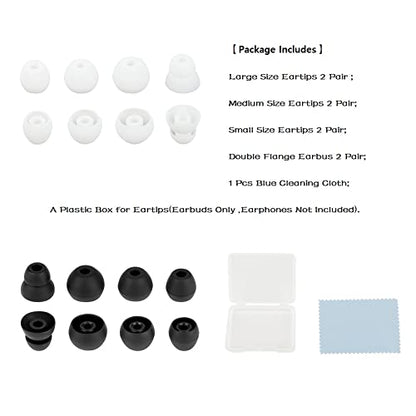 Replacement Earbuds Silicone Earbuds Buds Set 8 Pairs Compatible with Beats Flex Compatible withProwerbeats Pro - color: color10