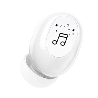 Fabater Single Ear Bluetooth Headset, BT 5.0 3 Hour Playtime Mini Wireless Earbuds, Truck Driver Headset with Touch Control Dual Interconnection IPX4 Sweatproof for Smart Phones PC TV (White) - color: White