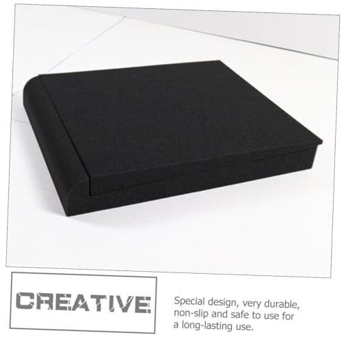 2pcs Loudspeaker Isolation Pad High-density Shock-absorption Cushion for Improved Sound Clarity and Dampening Compact Design for Studio Monitors and Home
