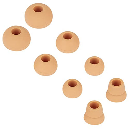 Replacement Silicone Ear Bud Tips Earbuds Cap Compatible with Powerbeats 1/2/3 Wireless Beats by Dre Headphones,4 Pairs Earbud Tips(Gold) - color: Gold