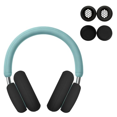Case for CMF by Nothing Headphone Pro, 2 Sets Silicone Sweat Cover, Eeadphones Protective Case Ear Cushions/Headband, Cover Protector, Washable Scratchproof, Black - color: black, size: 2 Pack