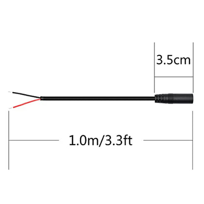 4Pcs 3.5mm Female Plug to 2Pin Bare Wire Open End Cable 3FT, TS 2 Pole 1/8'' 3.5mm Audio Wire Replacement Cable, for AUX Connector Audio DIY Cable Repair - color: 3.5mm Female Plug TS 2 Pole - 1M/3FT