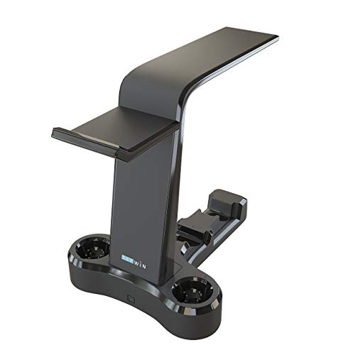 Skywin VR Charging Stand - PSVR Charging Stand to Showcase, Display, and Charge Your PS4 and PS5 VR (PS4 and PS5 Controller) (PlayStation 4 Stand) - color: PlayStation 4 Stand