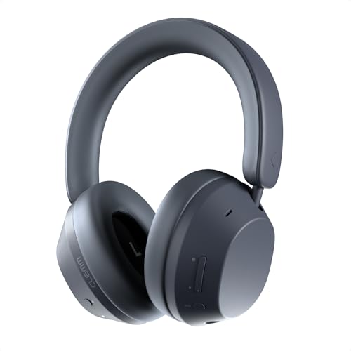 Clemm Ambience Over-Ear Headphones, Active Noise Canceling & Transparency Mode, 65H Playtime, Bluetooth, 40mm Drivers, Built-in Mic, Memory Foam Earcups, Aux Cable Included, Graphite - color: Graphite