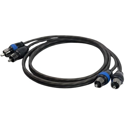 Sky High Car Audio 2 Channel Twisted 3 ft RCA Cables Coated 3' OFC - size: 3 Feet