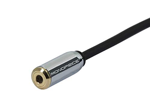 Monoprice 110146 6-Inch 3.5mm Stereo Jack Splitter for Mobile - Retail Packaging